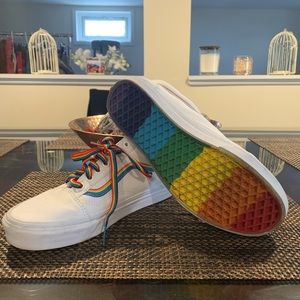 rainbow vans old skool womens